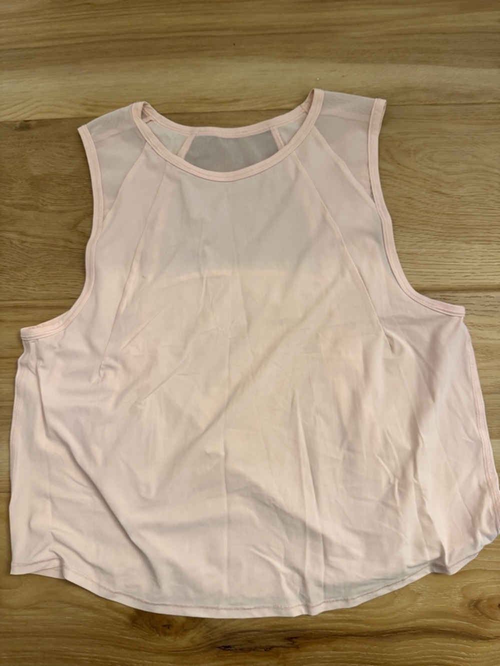 lululemon athletica Pale Pink Mesh-Back Tank